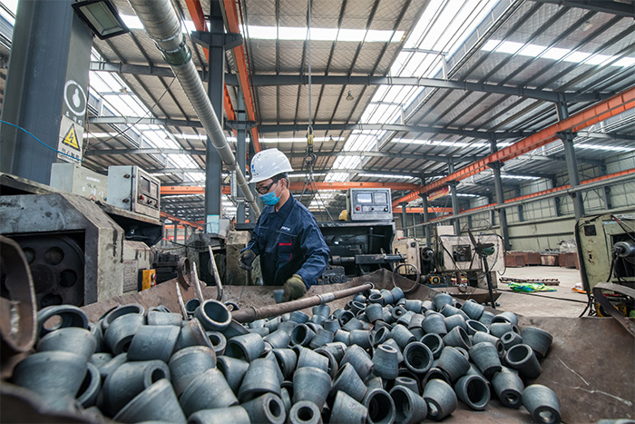 南昌網架配件-錐頭加工車間